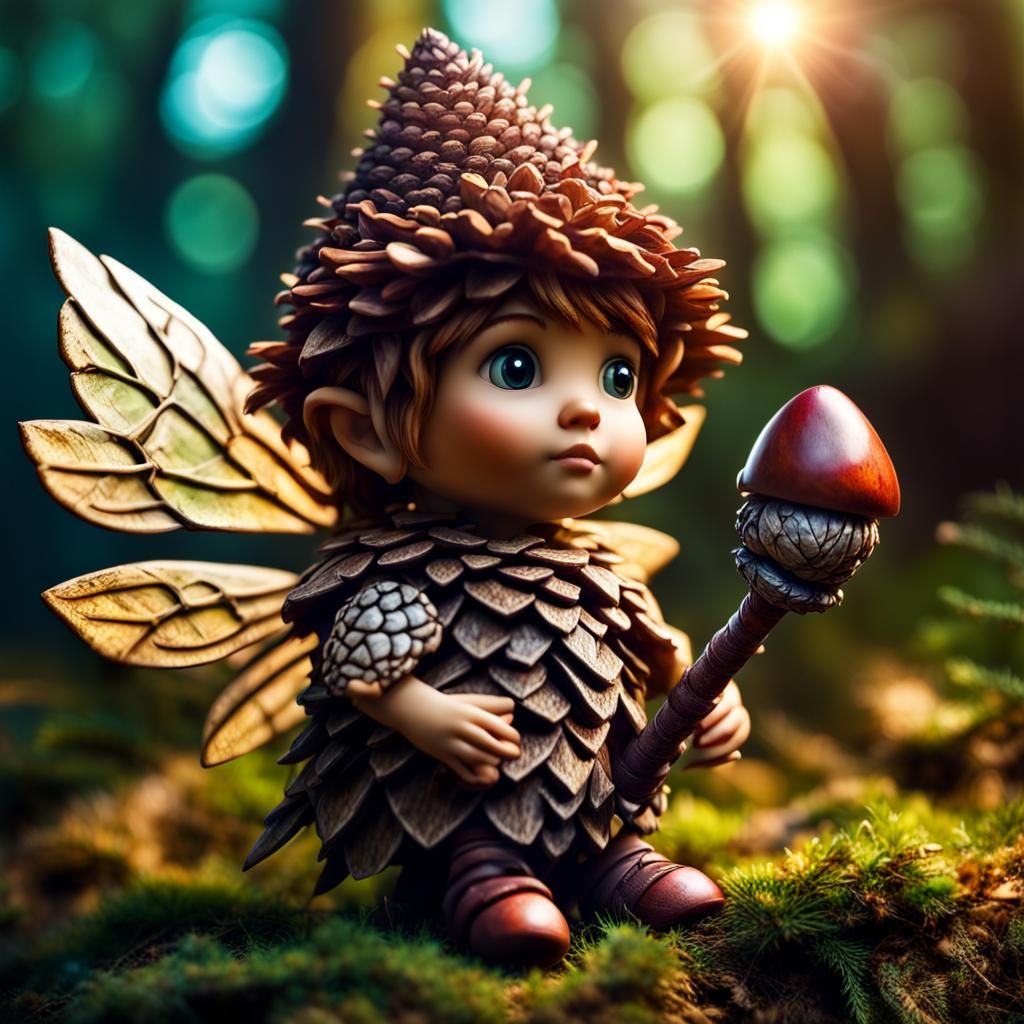 Fairy Warrior in Enchanted Forest Glen