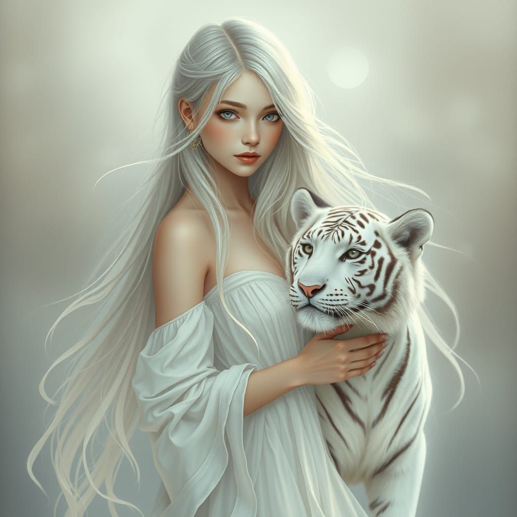 Ethereal Goddess of Moonlit Dreams