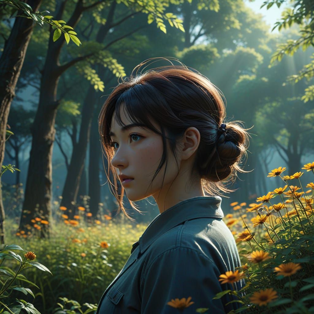 Manga-Inspired Anime Key Visual in Cinematic Lighting