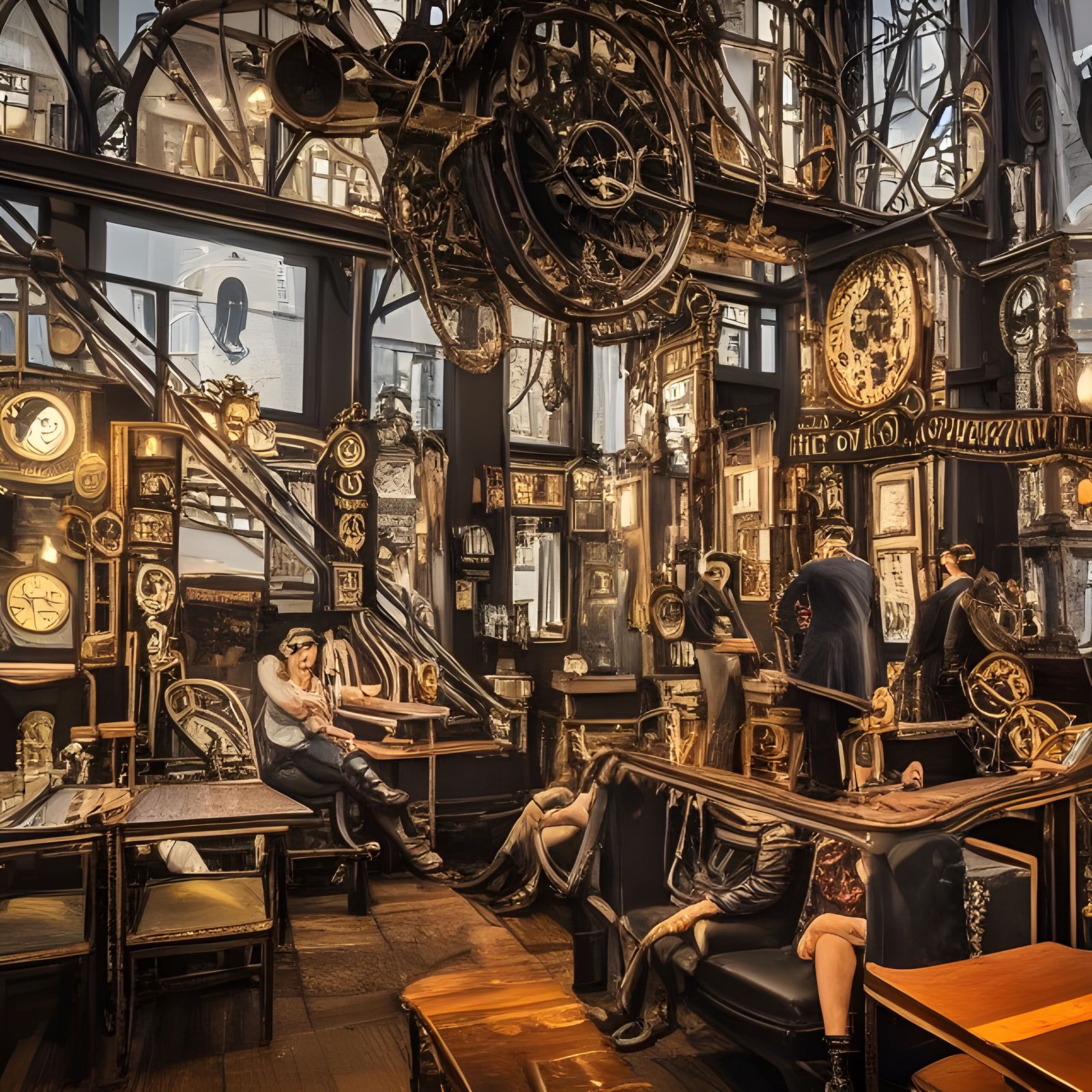 Steampunk Amsterdam Scene