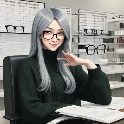 Anime Style Vision Test at Optometrist