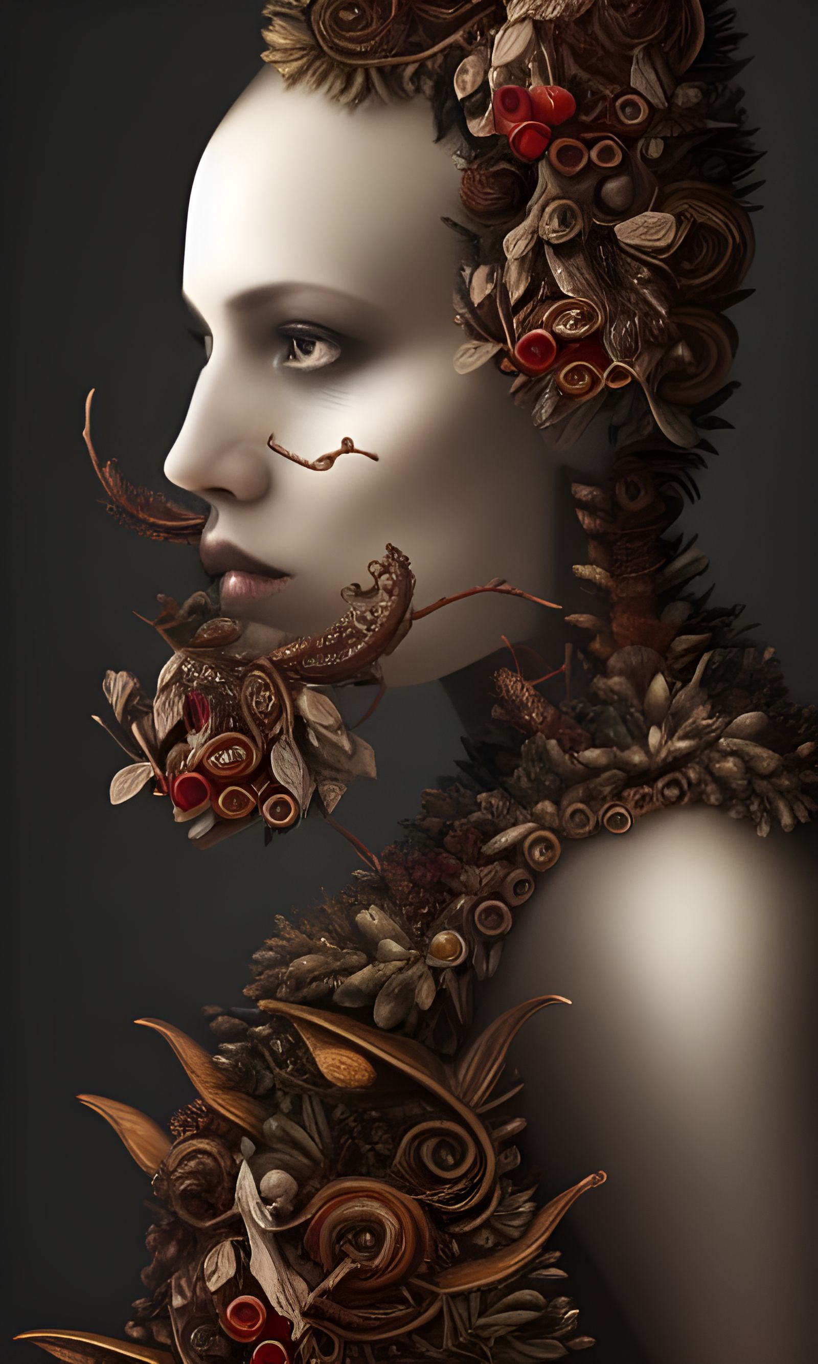 Dark Fantasy Feast with Fractal Details