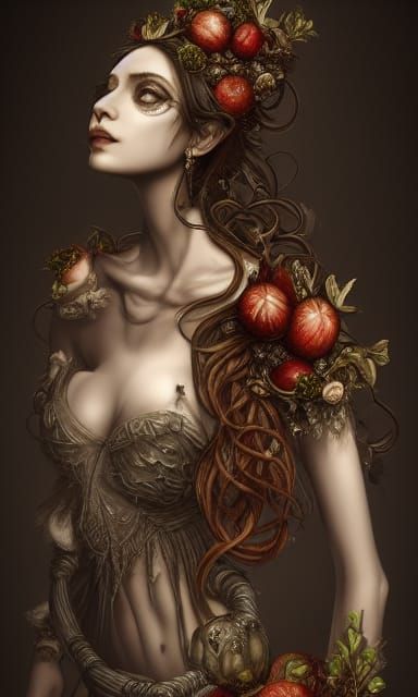 Dark Fantasy Feast with Symmetrical Figure in Unreal Engine