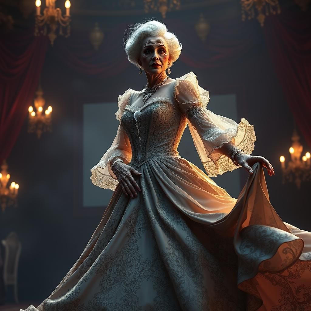 Transvestite as Scarlett O'Hara in Fantasy Art