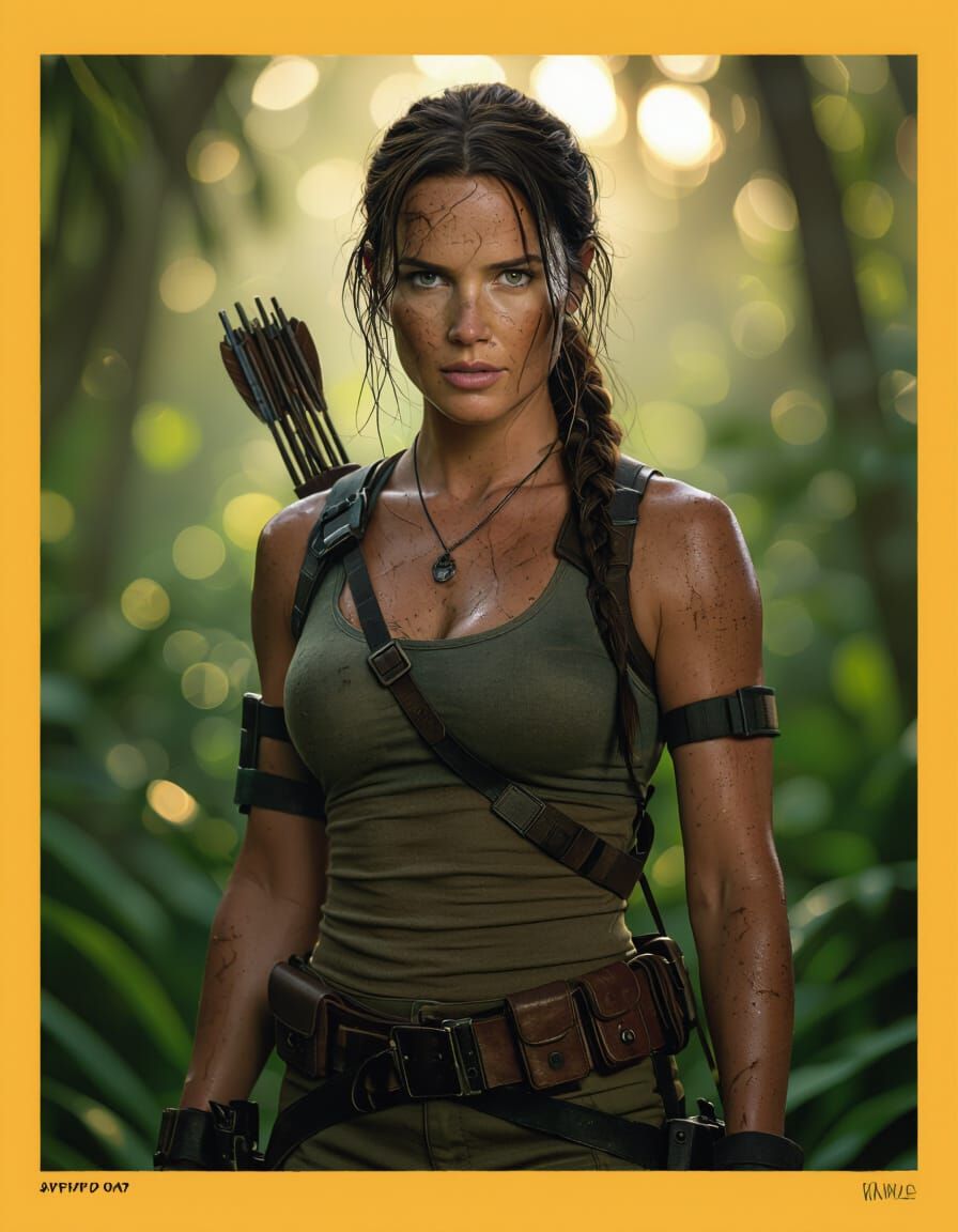 Archaeologist in Jungle, Cinematic Portrait