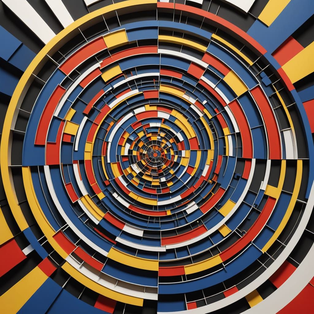 Interior Wind-Sorcery Platform in Abstract Fractal Style