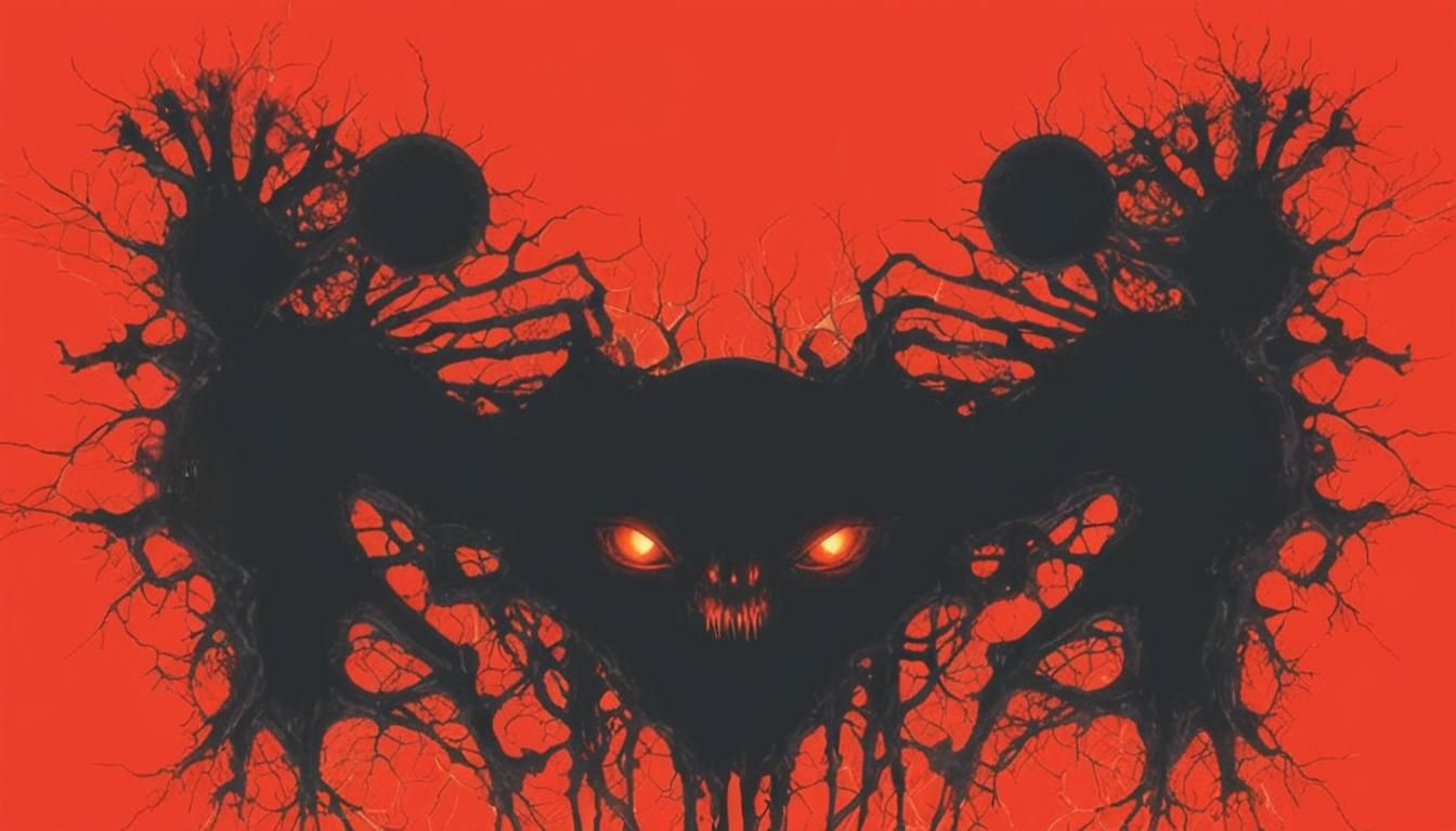 Surreal Vampire with Pulsating Neurons in Dreamlike Colors