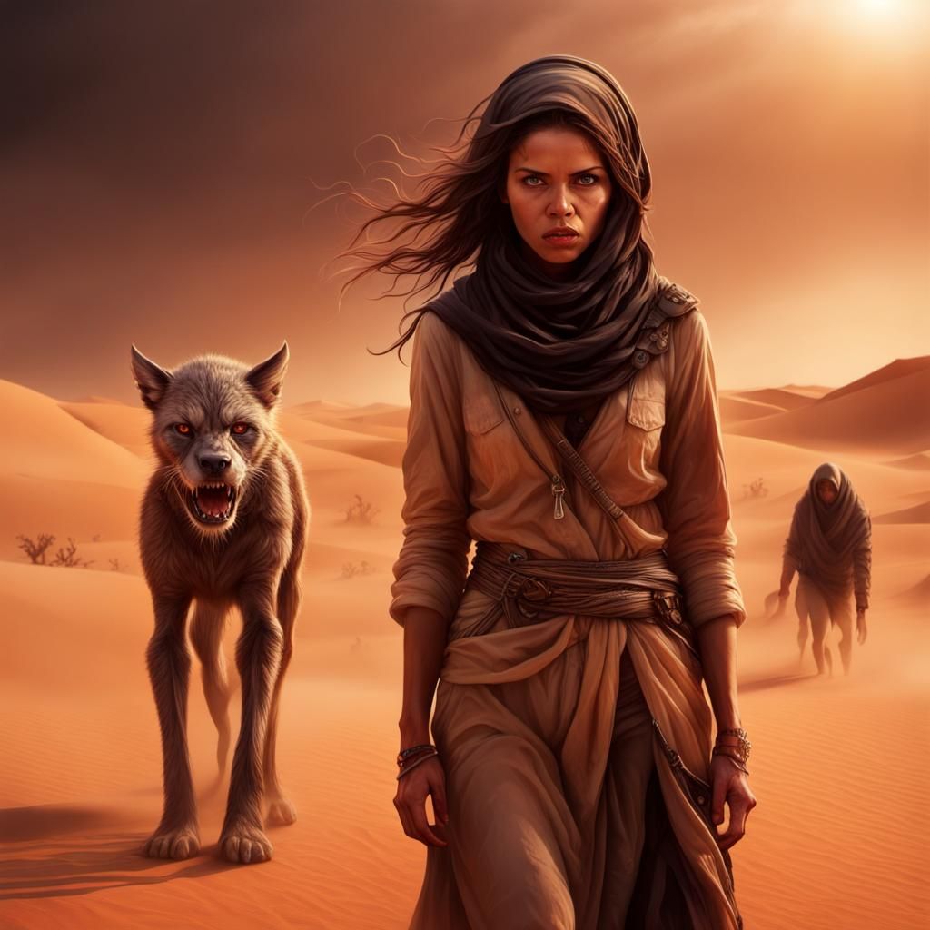 Epic Skinwalker Women in Sahara Desert