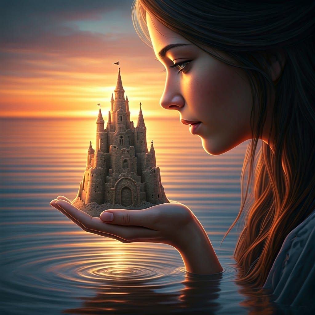 Ephemeral Sandcastle: Transience of Life in Hyperrealism