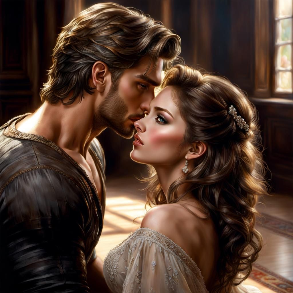 Detailed Portrait of Woman and Man by Jose Royo