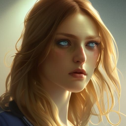 Girls' Makeup Race in Hyperdetailed Lighting