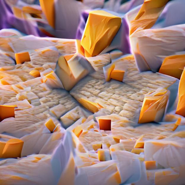 AI Generated Block of Cheese