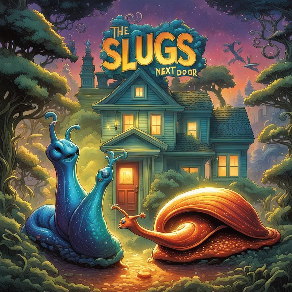 the movie poster "the slugs next door"