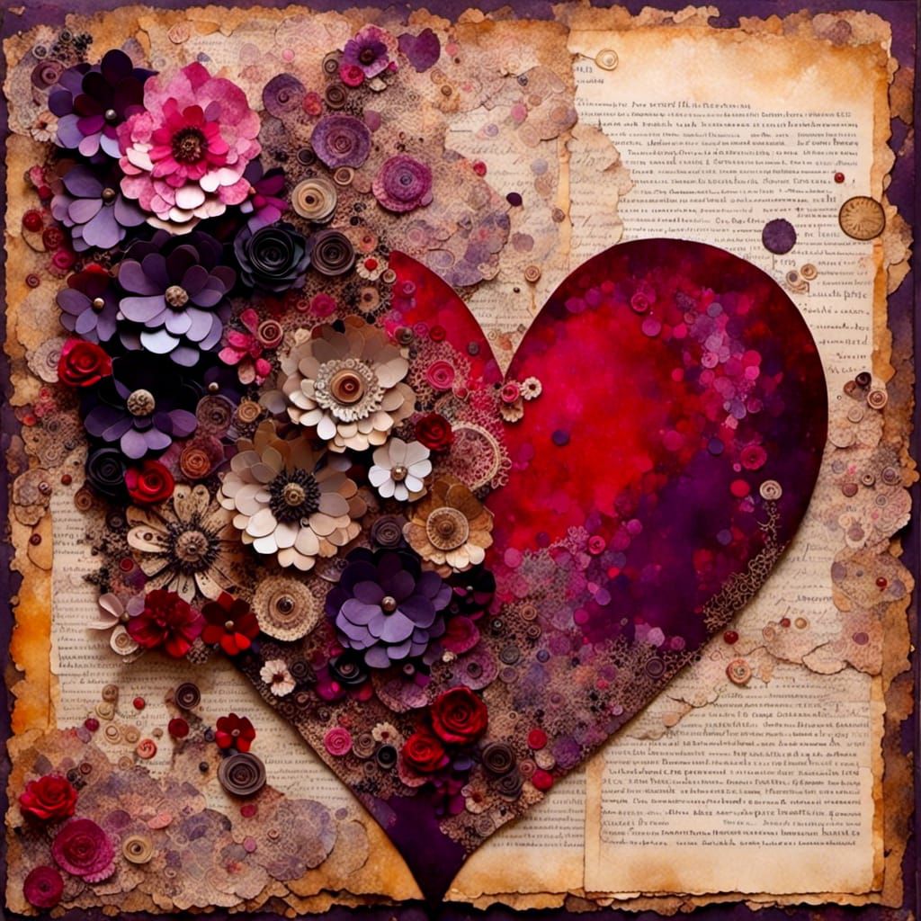 Hyperdetailed Family Photo Collage in Art Journal Style