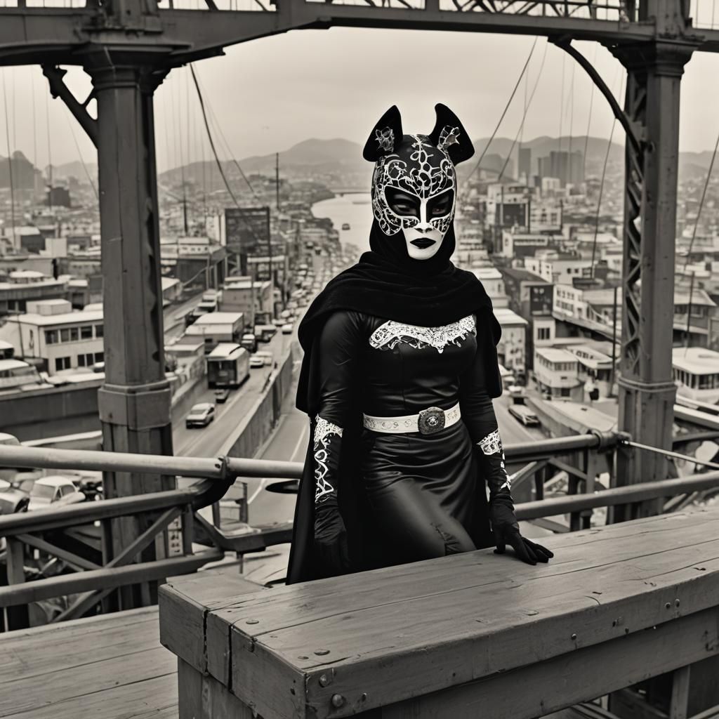 Jaguar Ninja Super-Villainess Awaits Weirdness