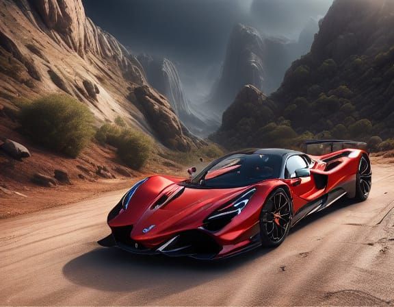 Futuristic Cobalt Blue Frictionless Transport Sculpture