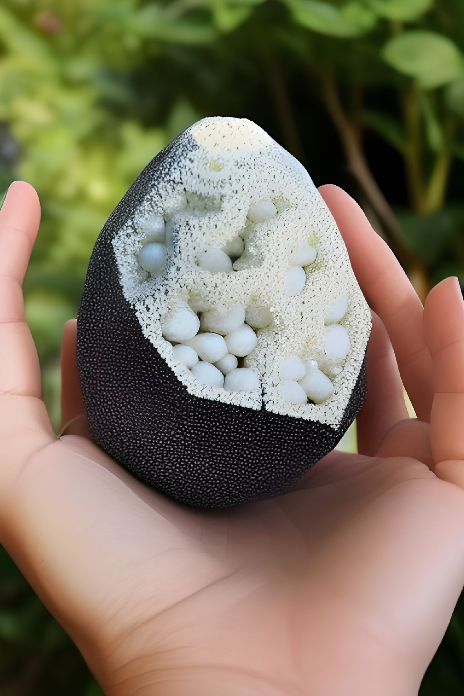 Egg Voronoi Geode Abstract Design