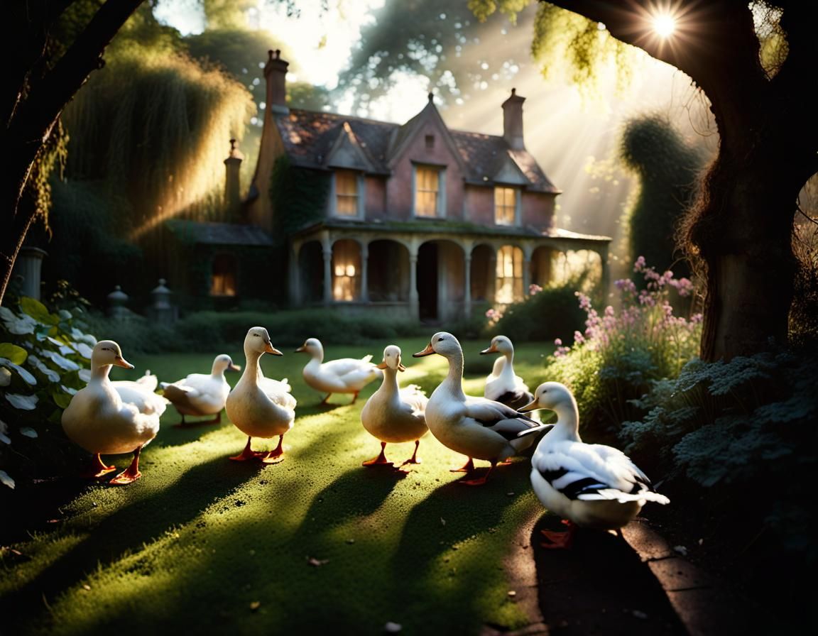 Detailed Ducks in a Volumetric Garden