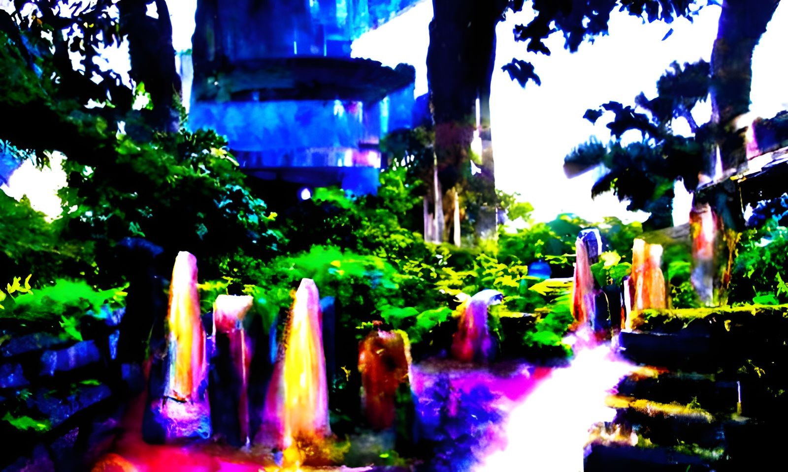 Futuristic Brutalist Condo in Botanical Garden