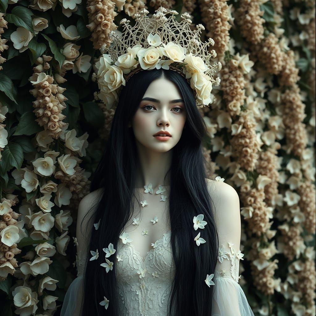 Ethereal Regal Beauty in Hydrangea Blooms