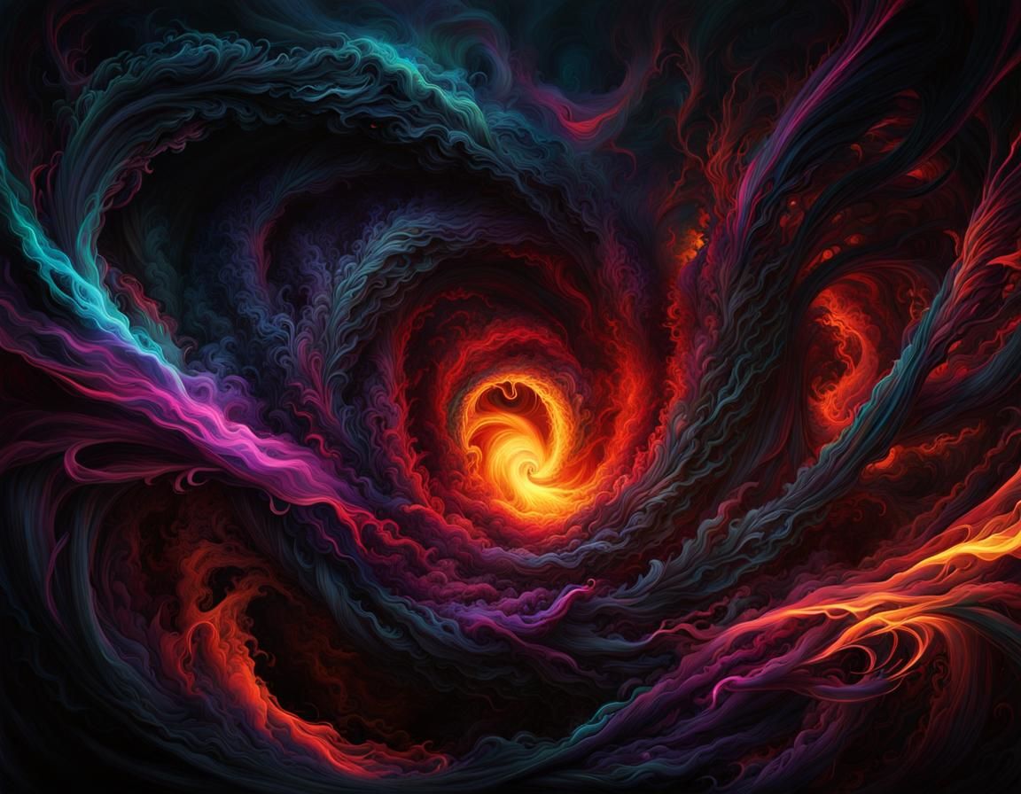 Eerie Subconscious Realm with Inner Beast