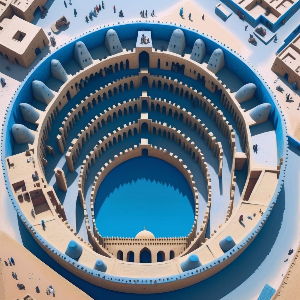 Mythical Timbuktu in Photorealistic Precisionism