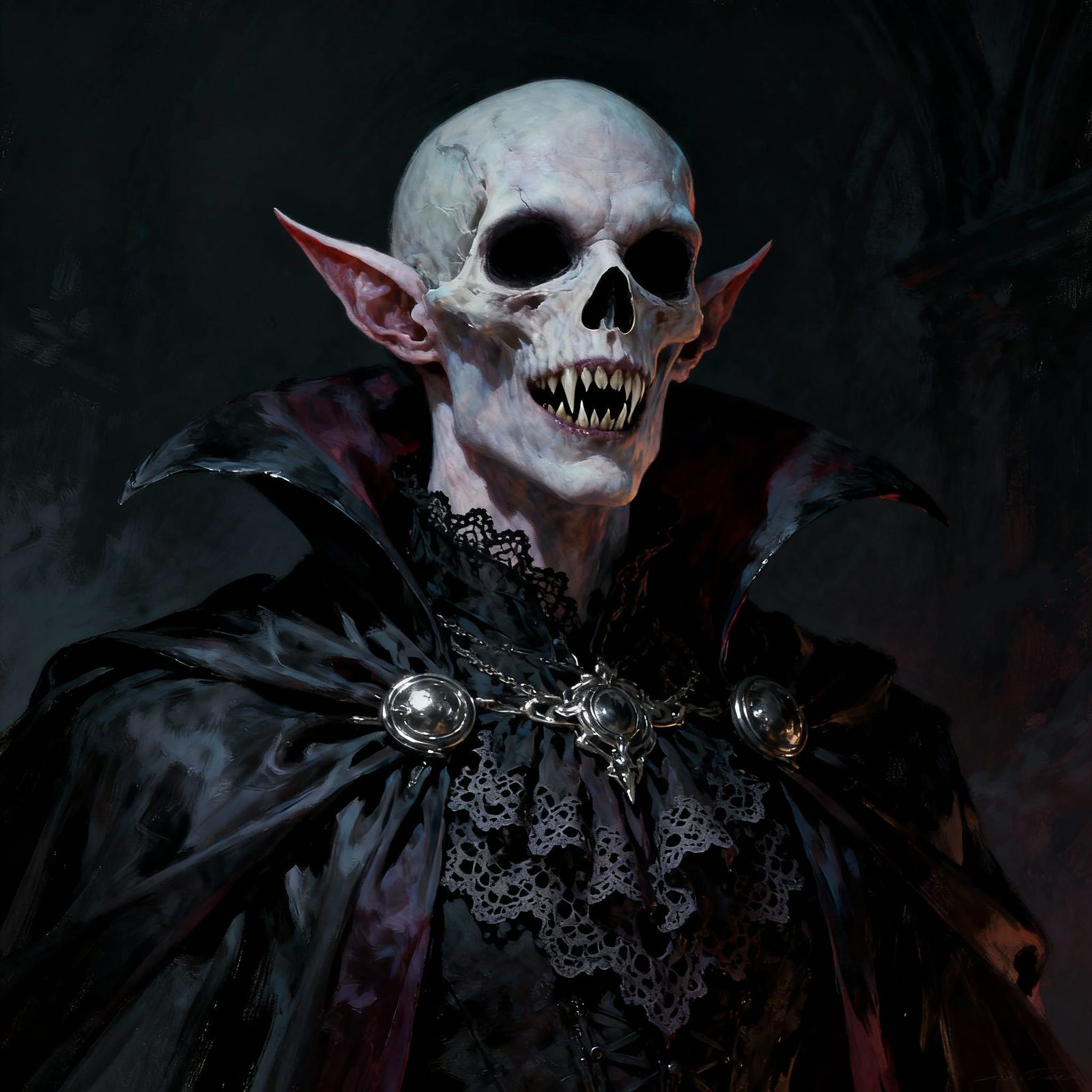 Gothic Dark Fantasy Monster Portrait