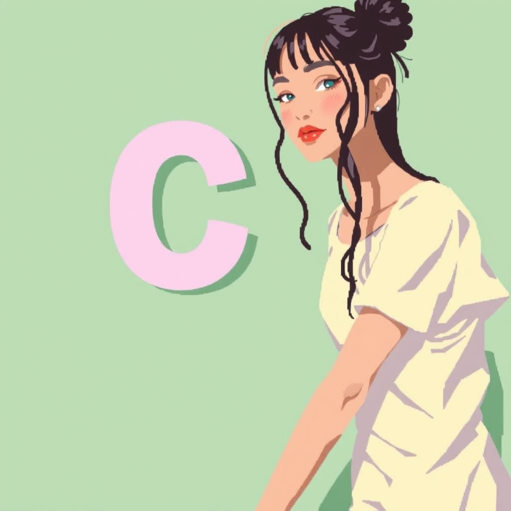 Abstract Minimalist Shape Composition in Monochromatic Color