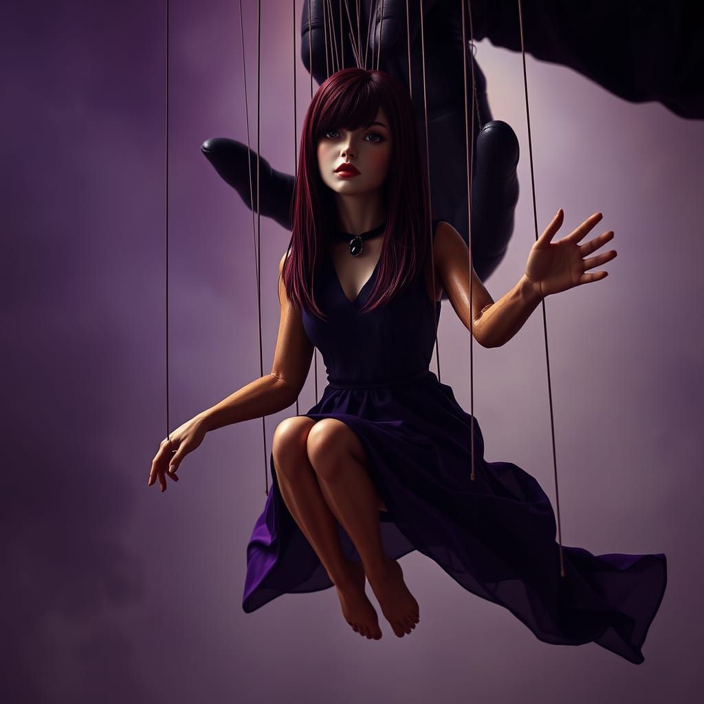 Ethereal Puppet in Dark Fantasy Aesthetic