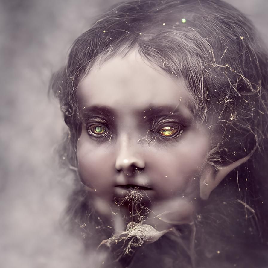 Creepy Changeling Child: Vintage Supernatural Photo