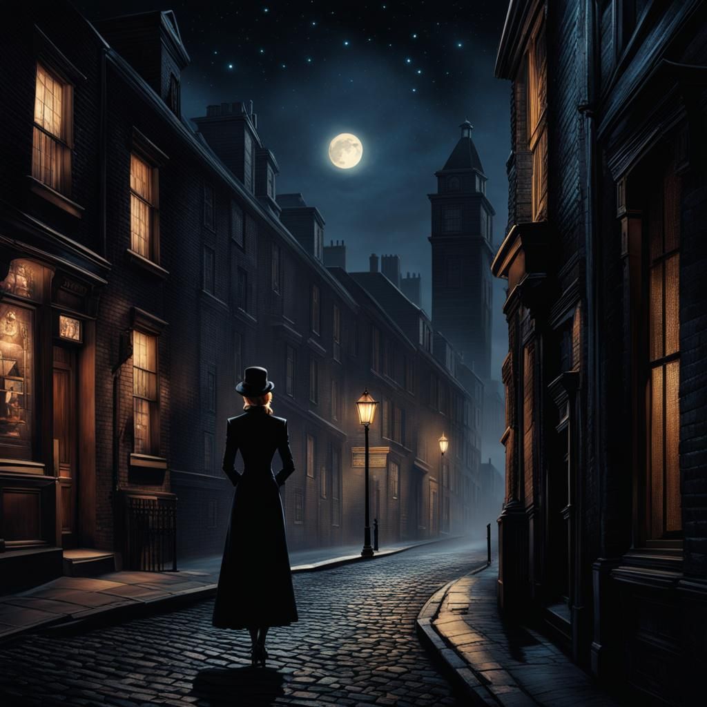 Femme Fatale in a Film Noir Scene