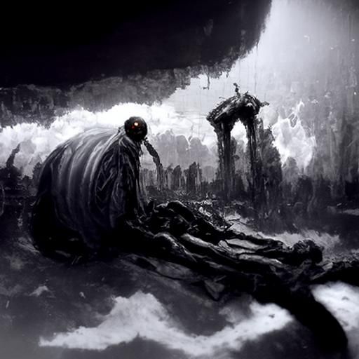 Horrific Collapse in Gothic Horror Style