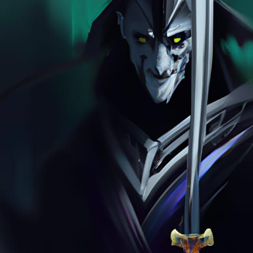 Halloween Knight Portrait in Dark Fantasy Style