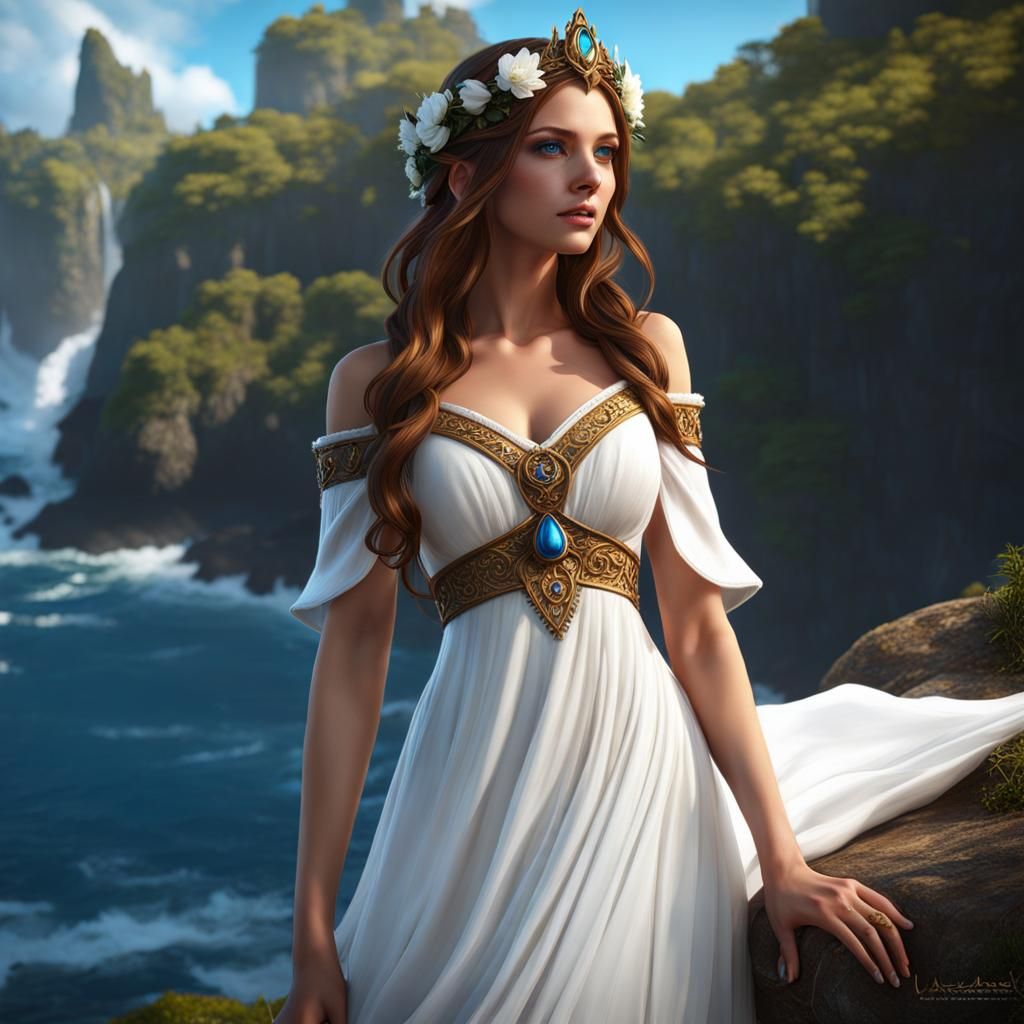 Elven Bride in Medieval Wedding Dress