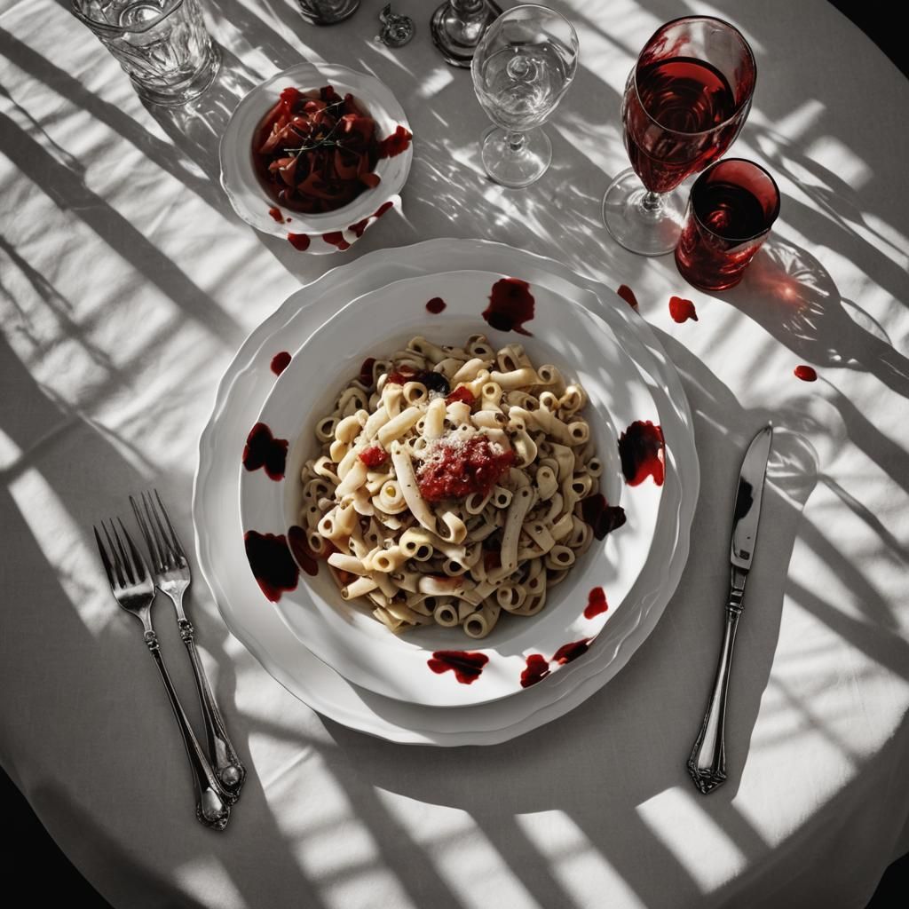 Pasta in Sunlight: Vogue France Photography