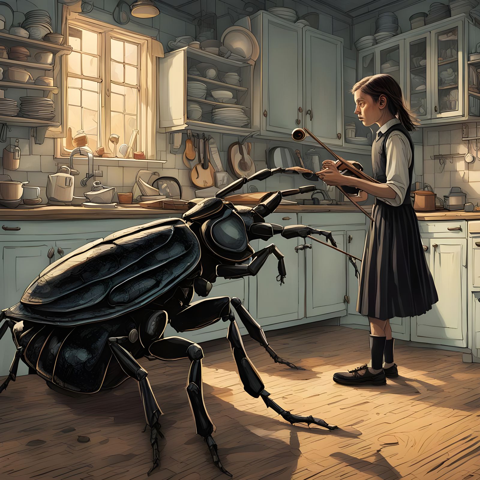 Kafka's Metamorphosis: Samsa's Surreal Transformation