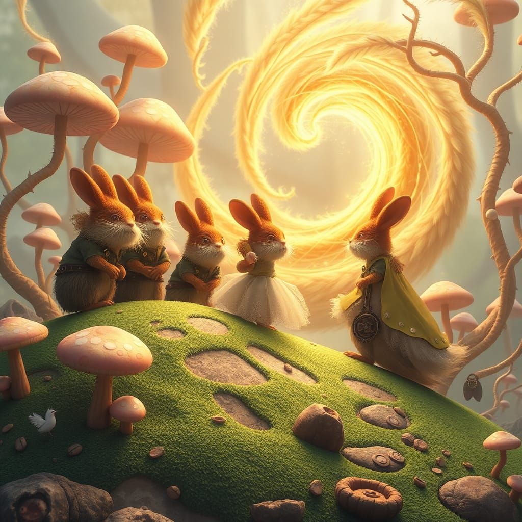 Wombles vs Peanut Butter Girl in Dreamlike Realm