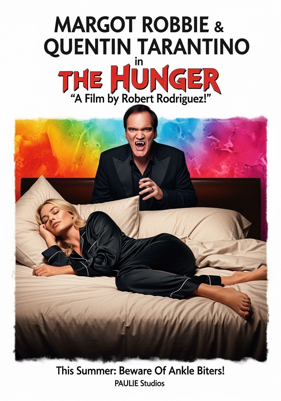 Vampire Film Poster Featuring Margot Robbie and Tarantino