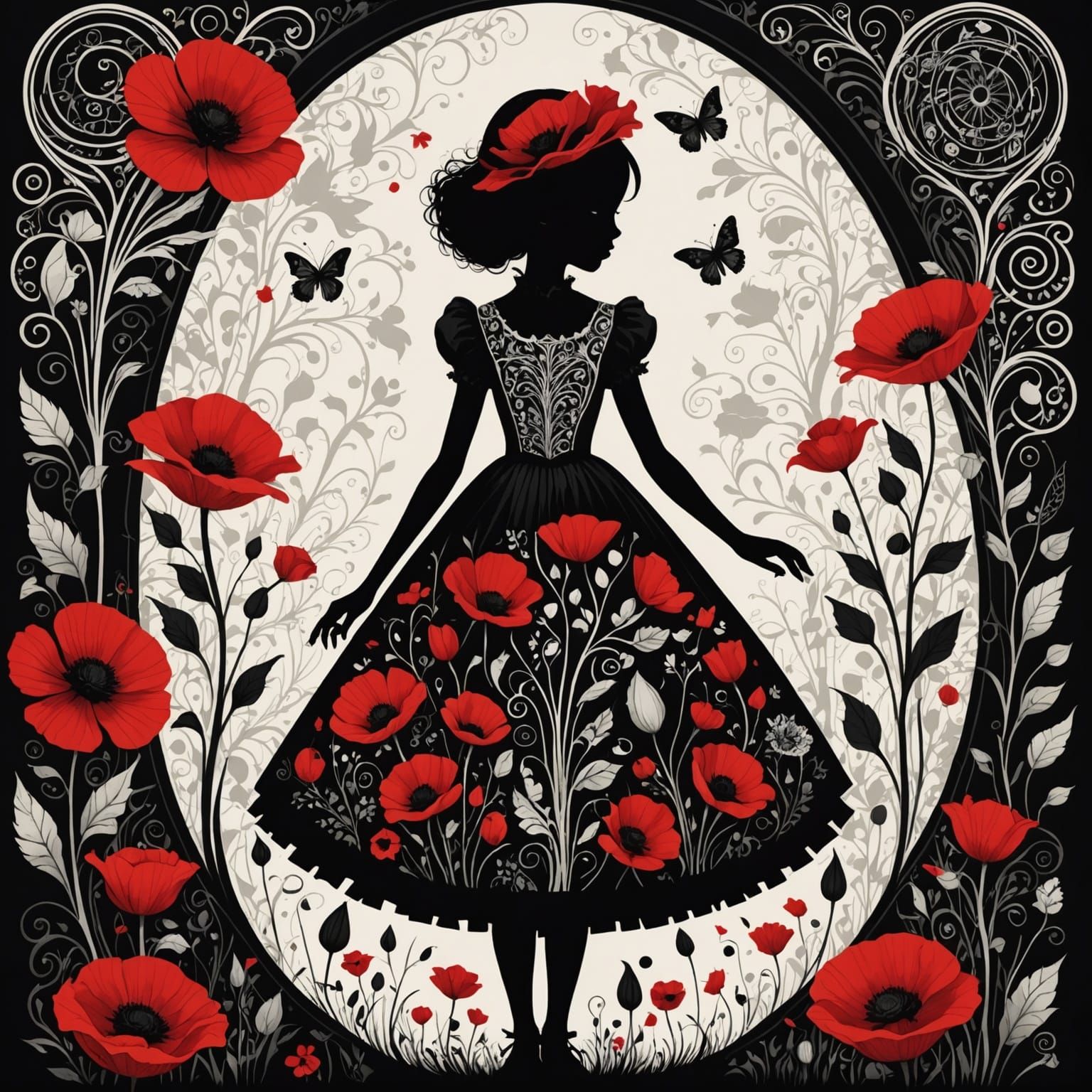 Surreal Fashion Portrait in Dark Fantasy Art