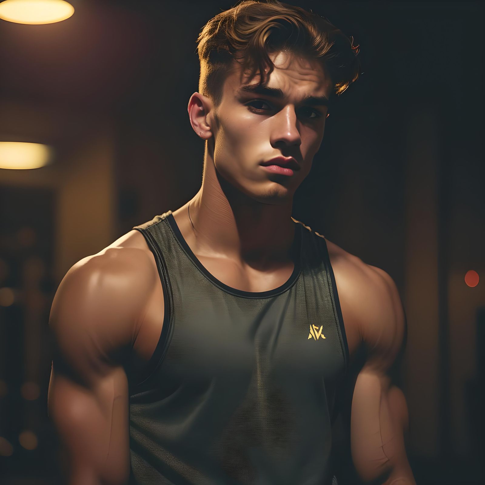 Moody High-Fashion Portrait of a Jock