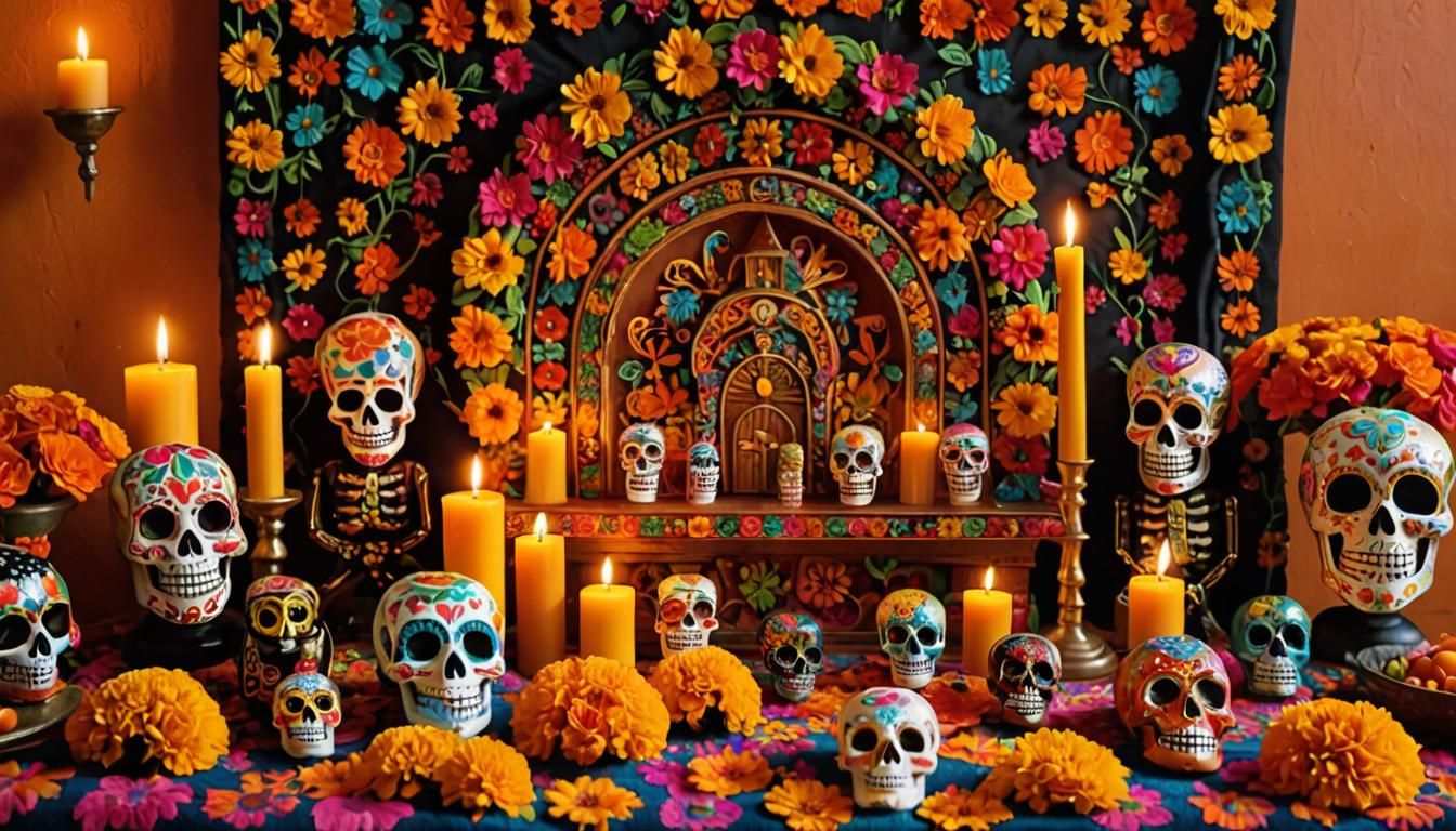 Day of the Dead: Vibrant Mexican Folk Art Altar