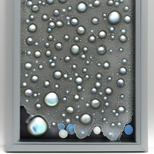 Abstract Frozen Bubbles and Marbles in Winter