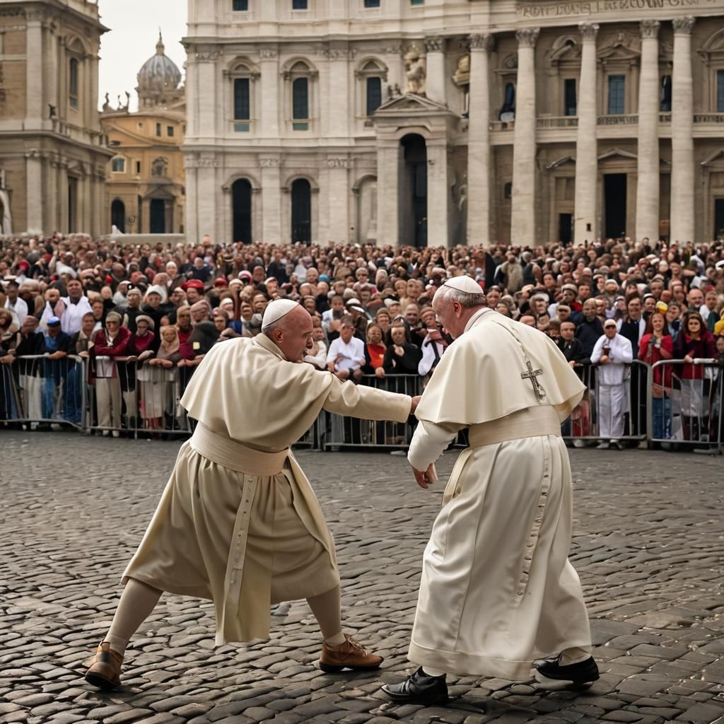Dramatic Boxing Match in Vatican City