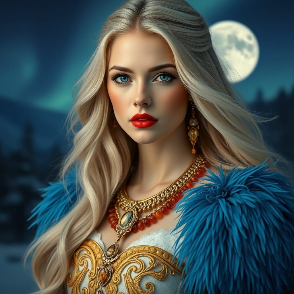 Stunning Goddess in Ethereal Beauty