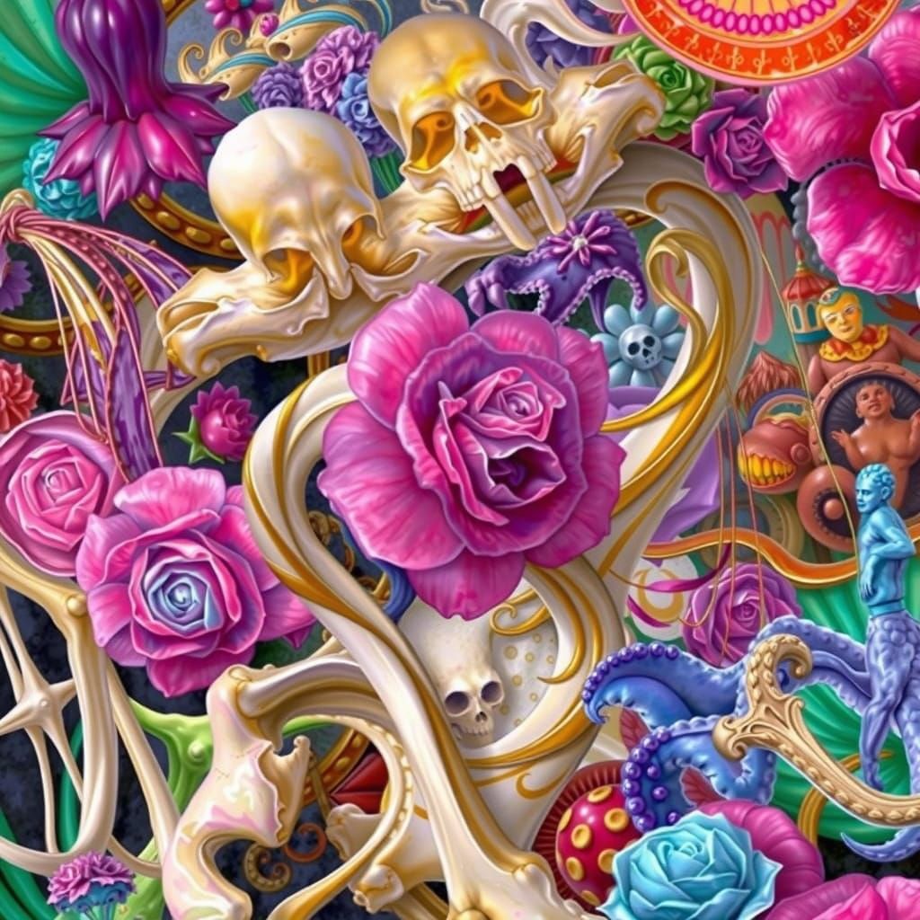 Vibrant Surrealism in a Dali-Inspired Wonderland