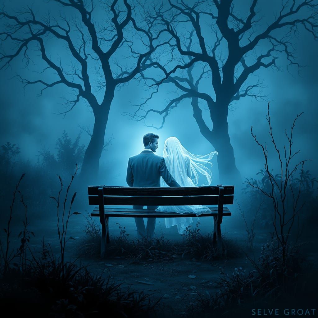 Ethereal Ghosts Sit Amidst Forgotten Garden