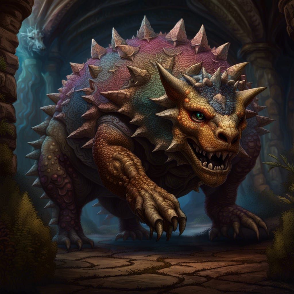 Realistic D&D Tarasque Concept Art
