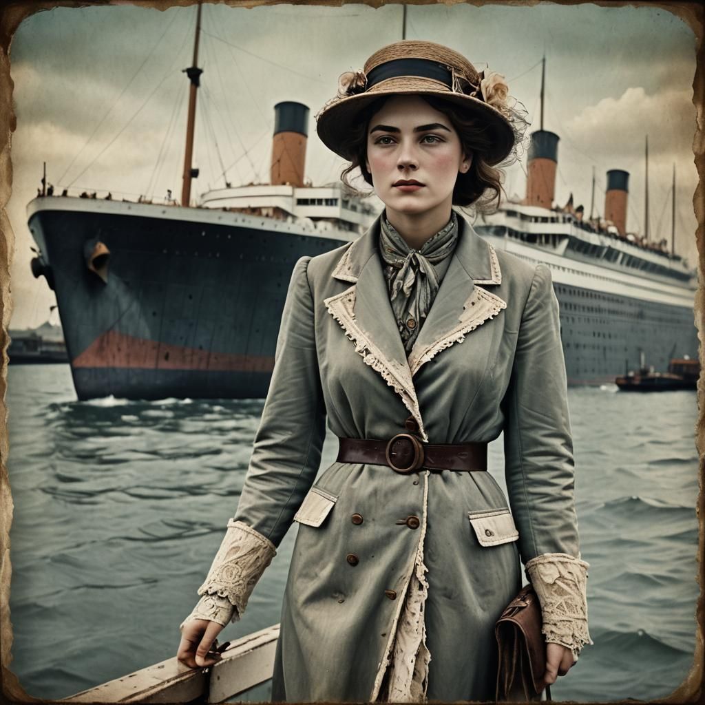 Fashionista's Voyage: Vintage Titanic Photograph