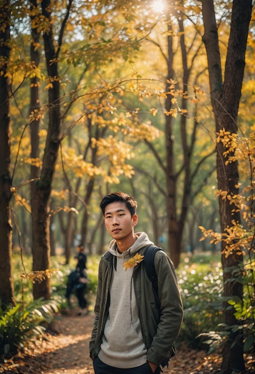 Person in Natural Light: Professional Photography