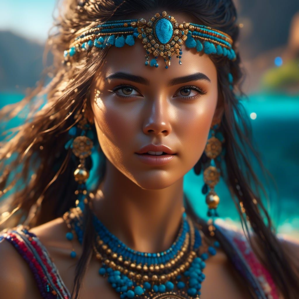 beautiful tribal girl